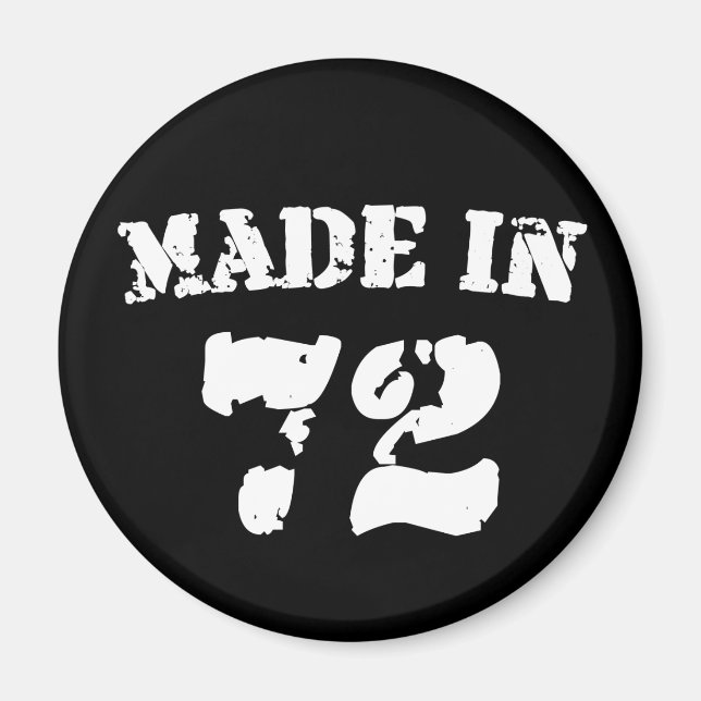 Hergestellt 1972 magnet (Vorne)