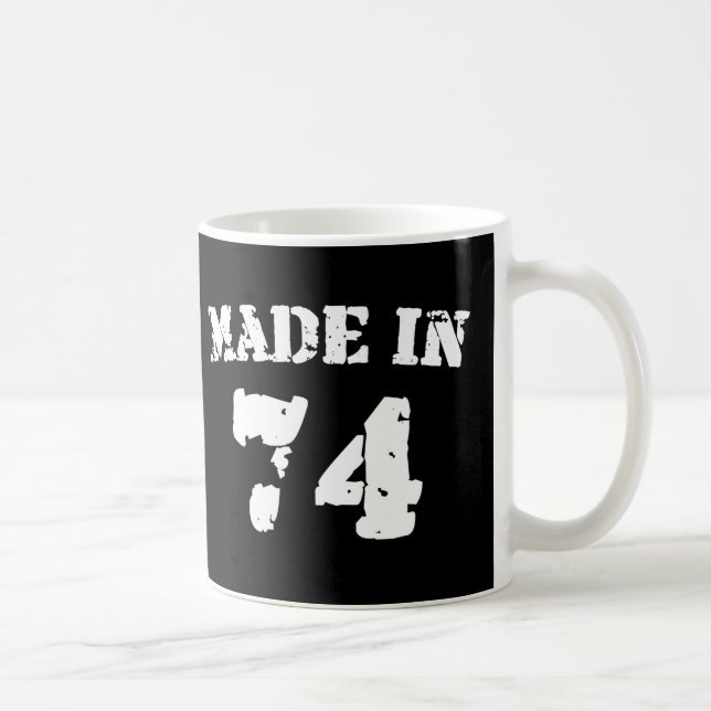 Hergestellt 1974 kaffeetasse (Rechts)