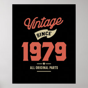 Hergestellt 1979 Geburtstagsgeschenk Poster