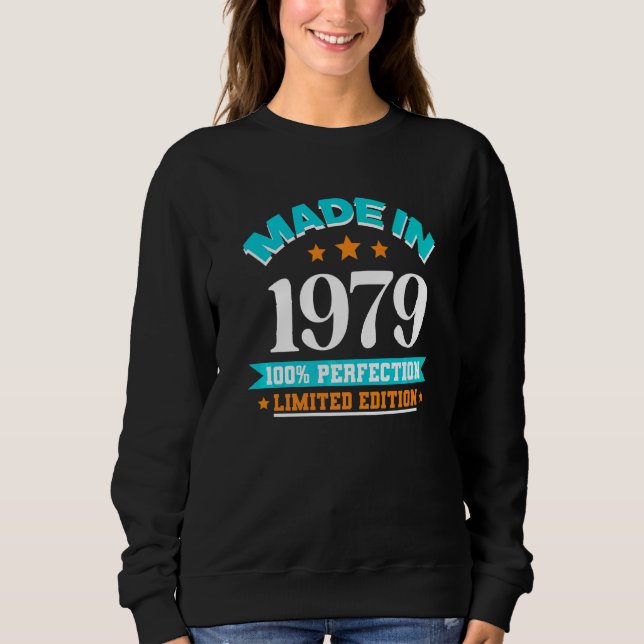 Hergestellt 1979 Perfektion Sweatshirt (Vorderseite)