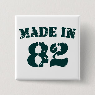 Hergestellt 1982 button