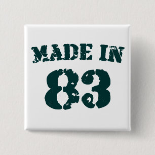 Hergestellt 1983 button
