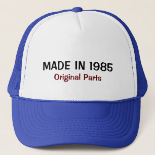 Hergestellt 1985, Originalteile Trucker-Mütze Truckerkappe