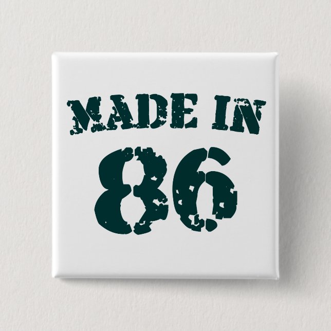 Hergestellt 1986 button (Vorderseite)