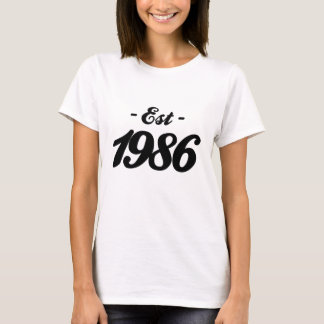 hergestellt 1986 - Geburtstag T-Shirt