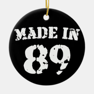 Hergestellt 1989 keramik ornament