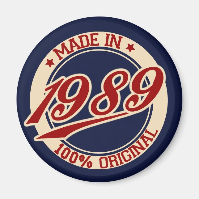 Hergestellt 1989 magnet (Vorne)