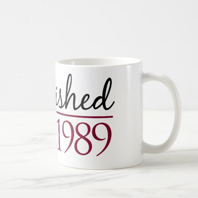 Hergestellt 1989 tasse (Rechts)