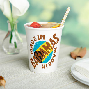 Hergestellt auf den Bahamas Pappbecher