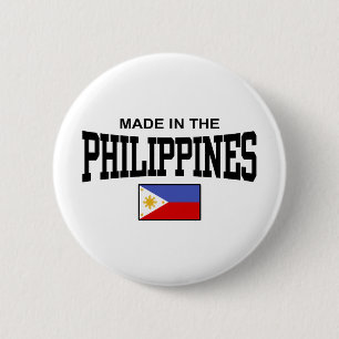 hergestellt auf den Philippinen Button
