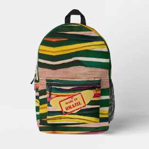 hergestellt aus brasilianischem Backpack Bedruckter Rucksack