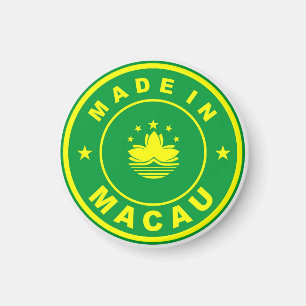 hergestellt aus dem Produktetikett des Landes Maca Magnet