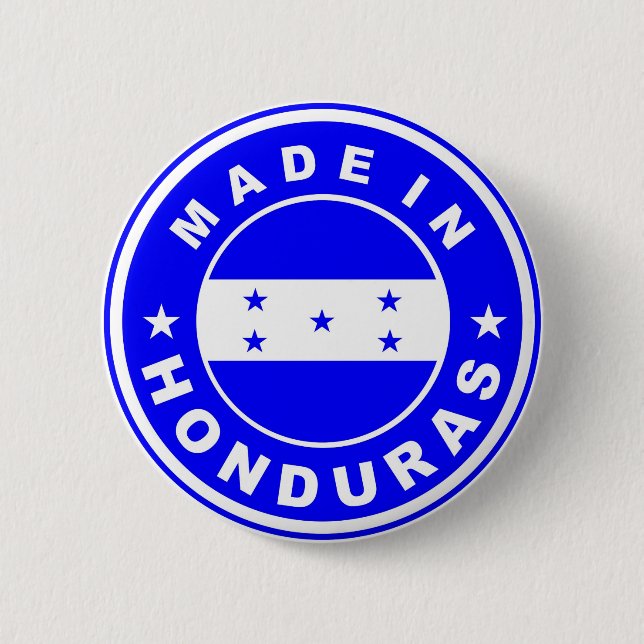 hergestellt aus honduras Land flagge Produkt rund Button (Vorderseite)