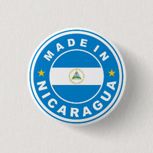 hergestellt aus nicaragua Land flagge Produkt rund Button