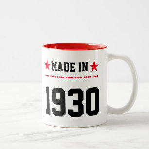 Hergestellt im Jahr 1930 Zweifarbige Tasse