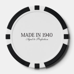 Hergestellt im Jahr 1940 Pokerchips