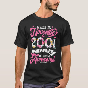 Hergestellt im November 2001 Floral 21 Jahre alt 2 T-Shirt