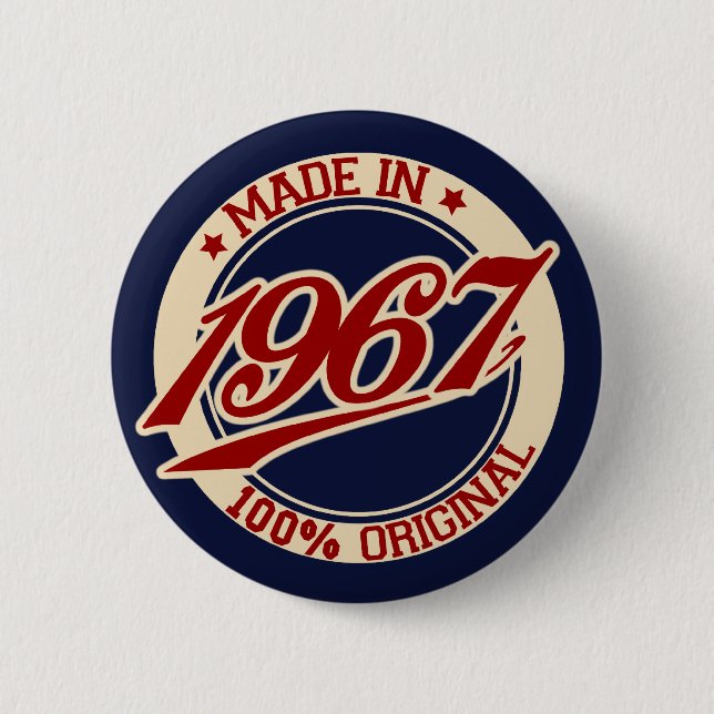 Hergestellt in 1967 button (Vorderseite)