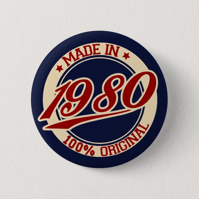 Hergestellt in 1980 button (Vorderseite)
