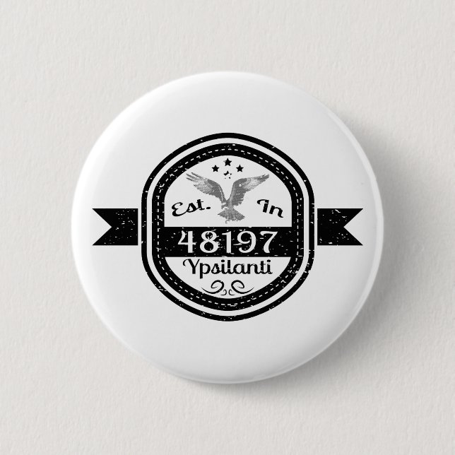Hergestellt in 48197 Ypsilanti Button (Vorderseite)