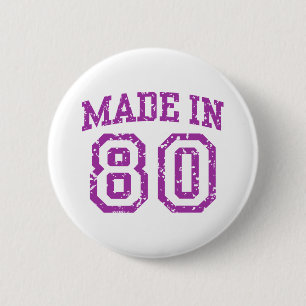 Hergestellt in 80 button