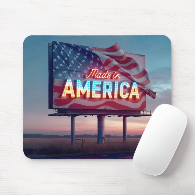 Hergestellt in Amerika Reklametafeln Mousepad (Mit Mouse)