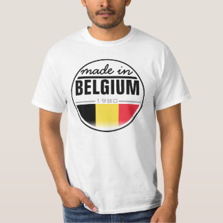 Hergestellt in ..."Belgien" T-Shirt