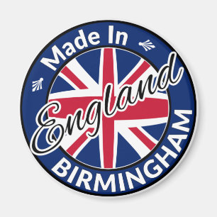 Hergestellt in Birmingham England Union Jack Flag Magnet