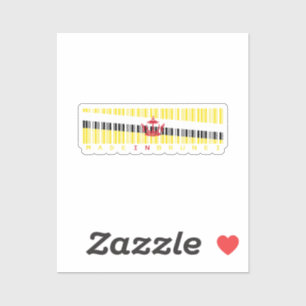 Hergestellt in Brunei Barcode-Flaggen-Aufkleber Aufkleber