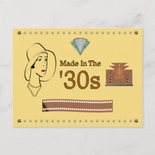 Hergestellt in den 30er Jahren Postkarte