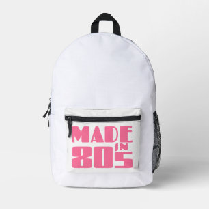 Hergestellt in den 80ern bedruckter rucksack
