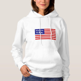 Hergestellt in den USA rot-weiß und blau-amerikani Hoodie