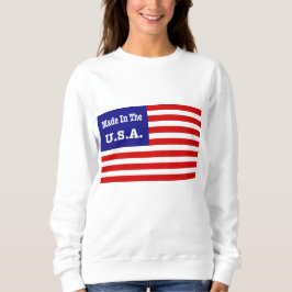 Hergestellt in den USA rot-weiß und blau-amerikani Sweatshirt