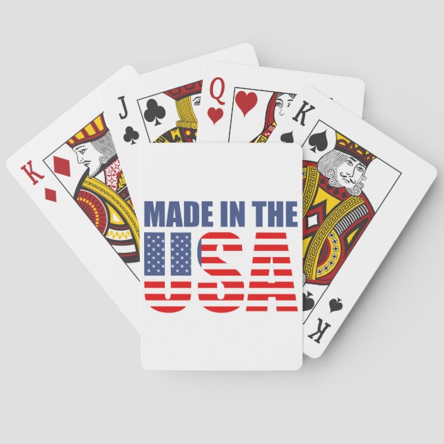hergestellt in den usa spielkarten (Rückseite)