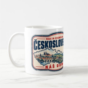 Hergestellt in der Tschechoslowakei Tschechischer Kaffeetasse