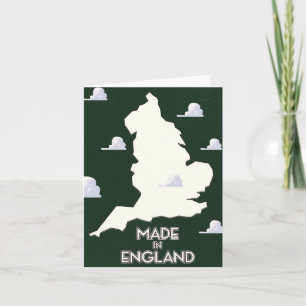 Hergestellt in England Feiertagskarte