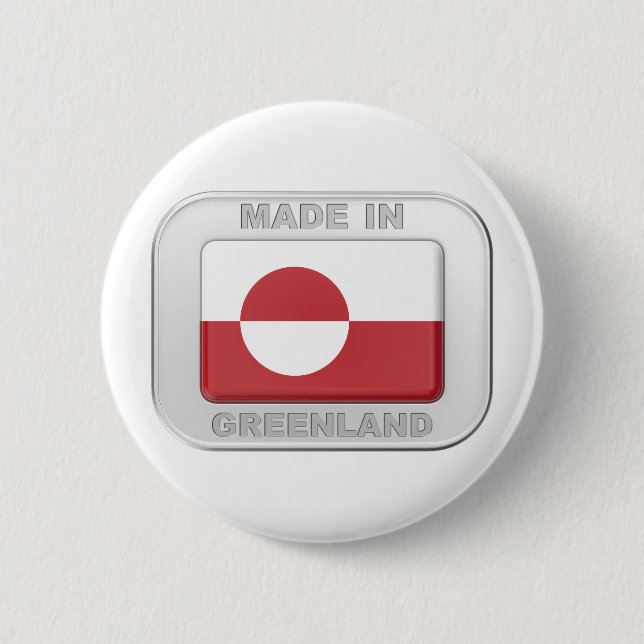 Hergestellt in Grönland Button (Vorderseite)