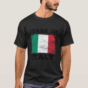 Hergestellt in Italien mit italienischer Flagge Gr T-Shirt