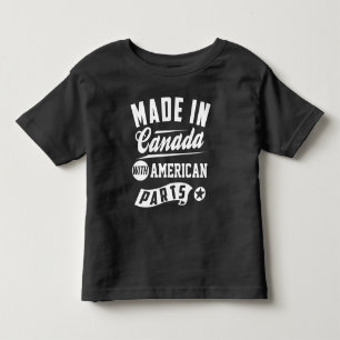 hergestellt in Kanada mit amerikanischen Teilen Kleinkind T-shirt
