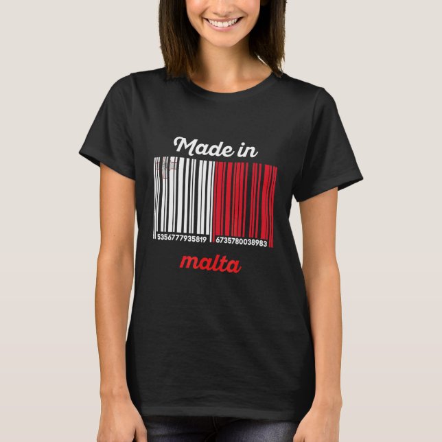 Hergestellt in Malta T-Shirt (Vorderseite)