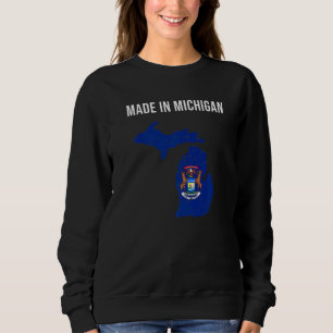 Hergestellt in Michigan Staatsflagge Sweatshirt