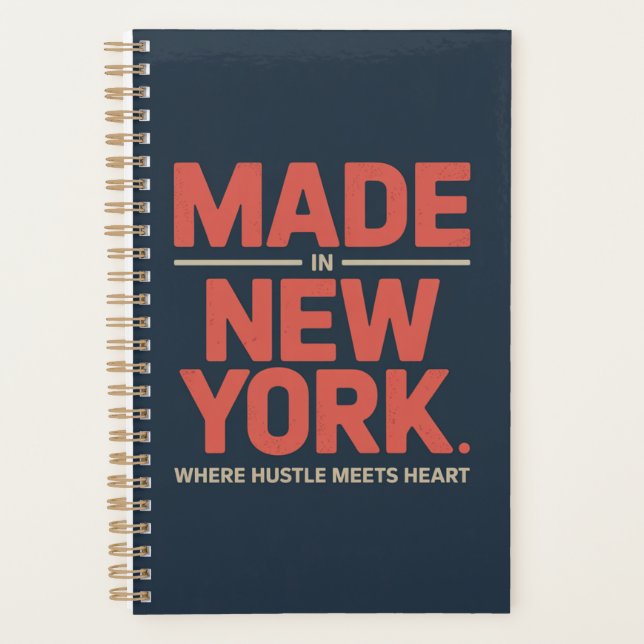 Hergestellt in New York Planer (Vorderseite)