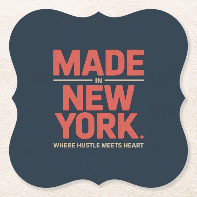Hergestellt in New York Untersetzer (Vorderseite)