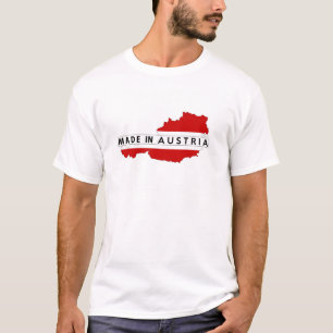 Hergestellt in österreichischer Landkarte T-Shirt