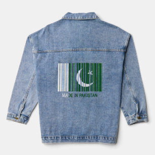 Hergestellt in pakistanischem Flaggencode Jeansjacke
