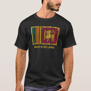 Hergestellt in Sri Lanka Flaggencode T-Shirt