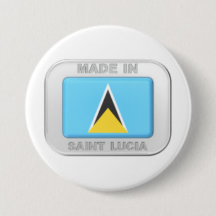 Hergestellt in St. Lucia Button