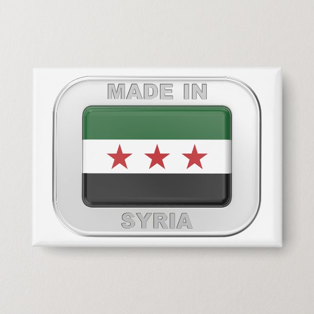 Hergestellt in Syrien Button (Vorderseite)