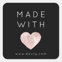 Hergestellt mit Liebe Herz rosa Webname einfach sc