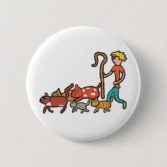 Heringskatzen Button (Vorderseite)